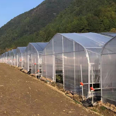 Plastic Enige de Spanwijdteserre van de 200 Micro- PE Filmtunnel voor Landbouwinstallaties het Groeien