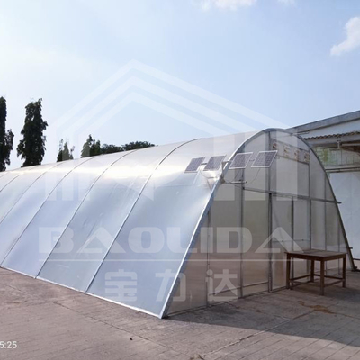 Robuuste UV beschermde polycarbonaat droger kas met warm gegalvaniseerd stalen frame