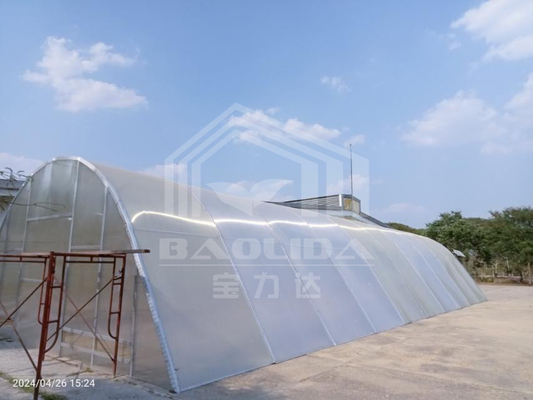 Aanpasbare UV-beschermde polycarbonaatdroging kas met gemakkelijke montage en verstelbare span