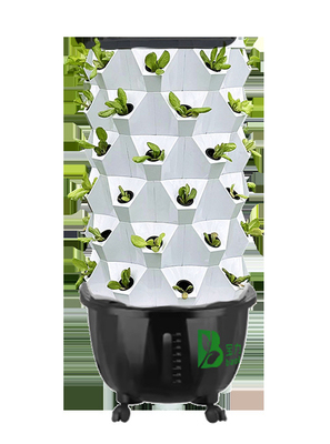 65L 6 laag 48 plantengaten Hydroponisch toren druppel systeem Pas het laagnummer aan voor efficiëntie
