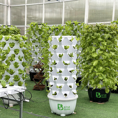 65L 6 laag 48 plantengaten Hydroponisch toren druppel systeem Pas het laagnummer aan voor efficiëntie