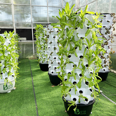 Automatisch torenhydroponisch systeem voor ruimtebesparende plantenverbouwing