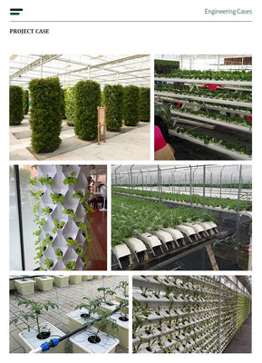 30L 8 Layer 64 Holes Hidroponia Tower Container Microgreens Vertical Hydroponics Greenhouse Systems