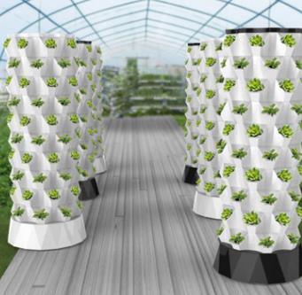 30L 6-laags 48 gaten aeroponische kweek toren tuin verticaal hydrocultuur systeem voor aardbeien